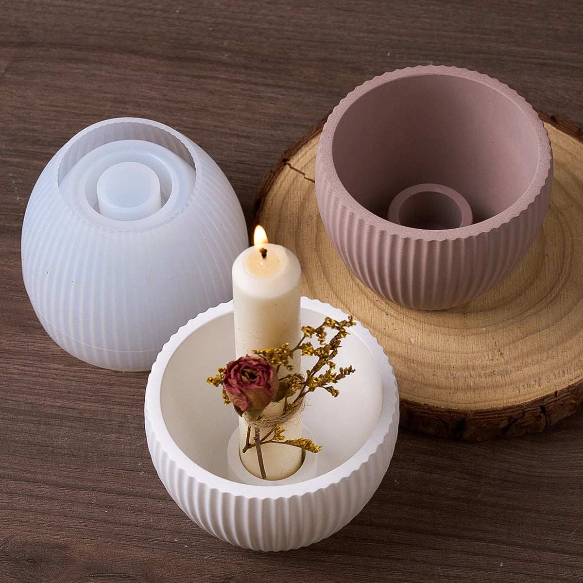 Candle Holder Candle Cup Silicone Mold.