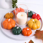 2Pcs Pumpkin Silicone Candle Molds