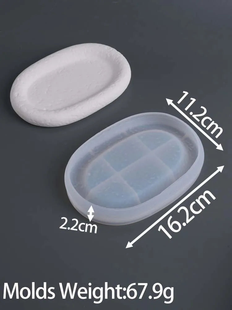 Lunar Rock Jar Tray Silicone Mold
