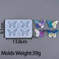 4 Cavities Pendant Silicone Molds Butterfly