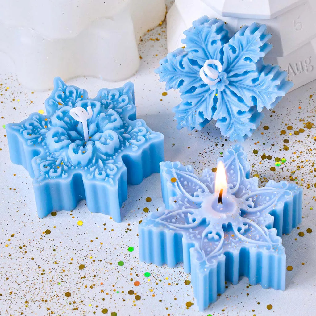 Snowflake Candles Silicone Mold