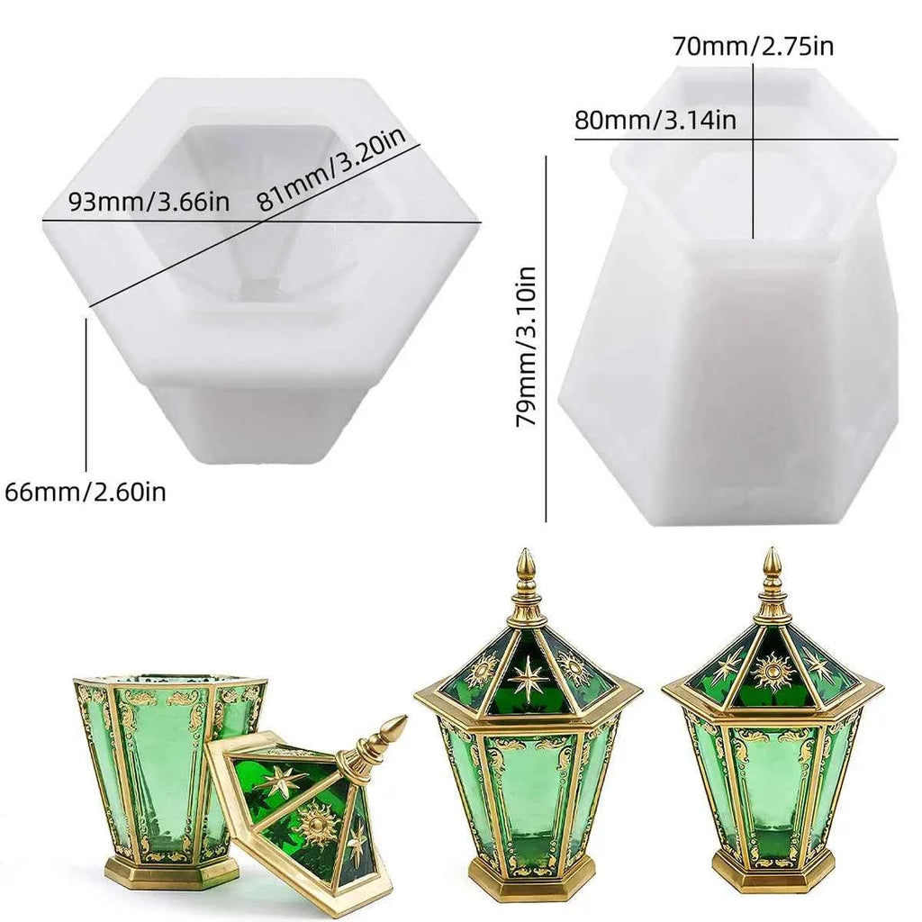 Astra Facet Hexa Storage Box Silicone Mold