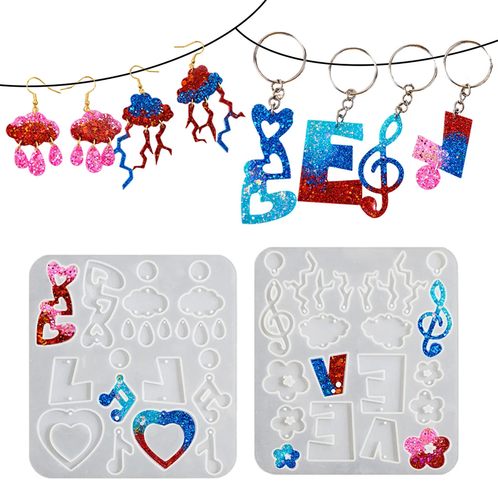 Multi-in-one Resin Earring Silicone Mold