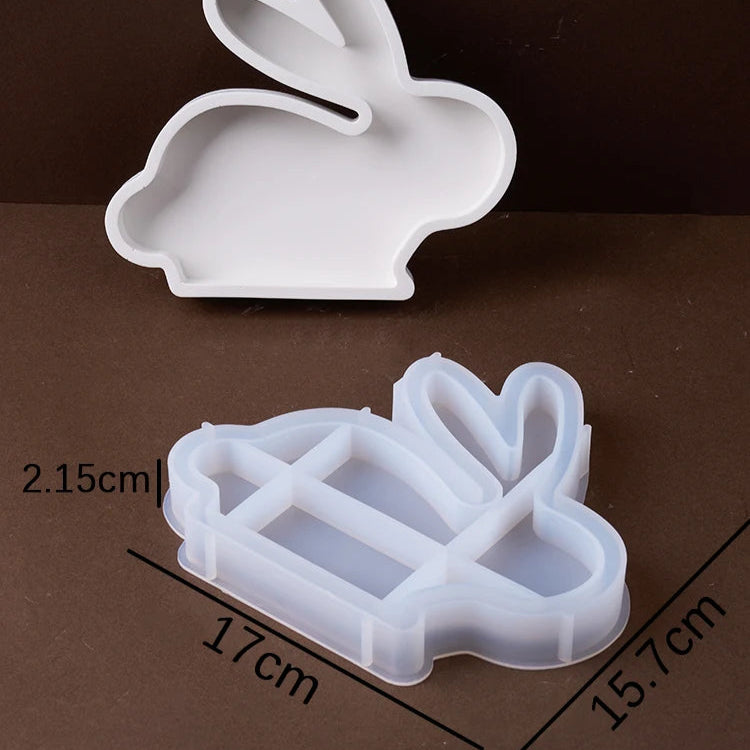 Rabbit Carrot Storage Tray Silicone Mold.