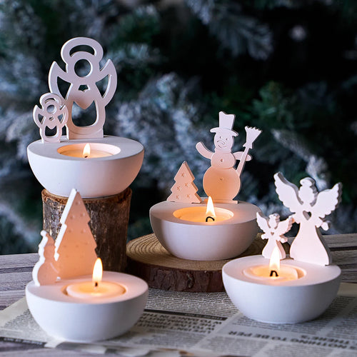 Angel Prayer Candle Holder Silicone Mold Set