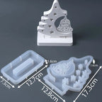 Cut-Out Christmas Tree Ornament Silicone Mold Set