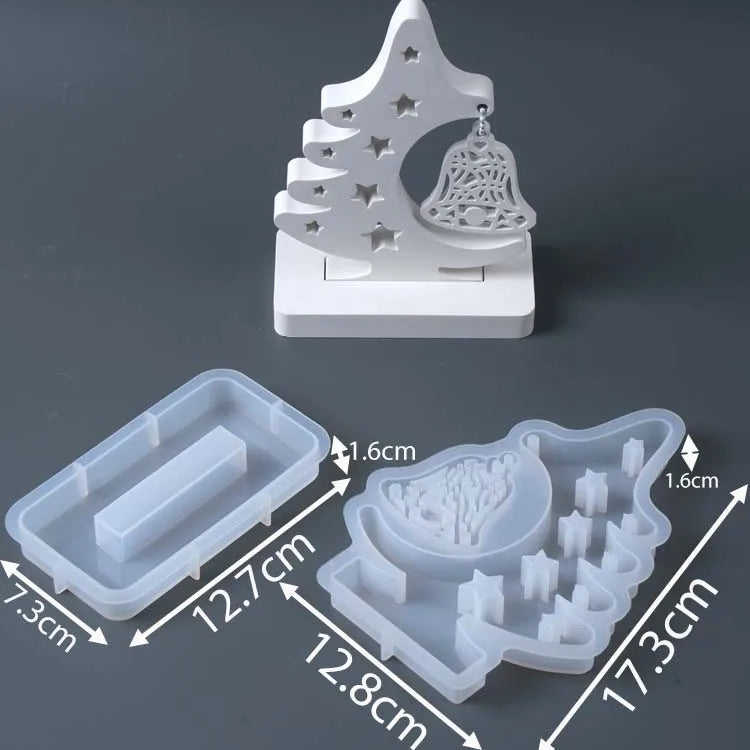 Cut-Out Christmas Tree Ornament Silicone Mold Set