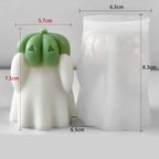3Pcs Pumpkin Ghost Silicone Candle Molds Set
