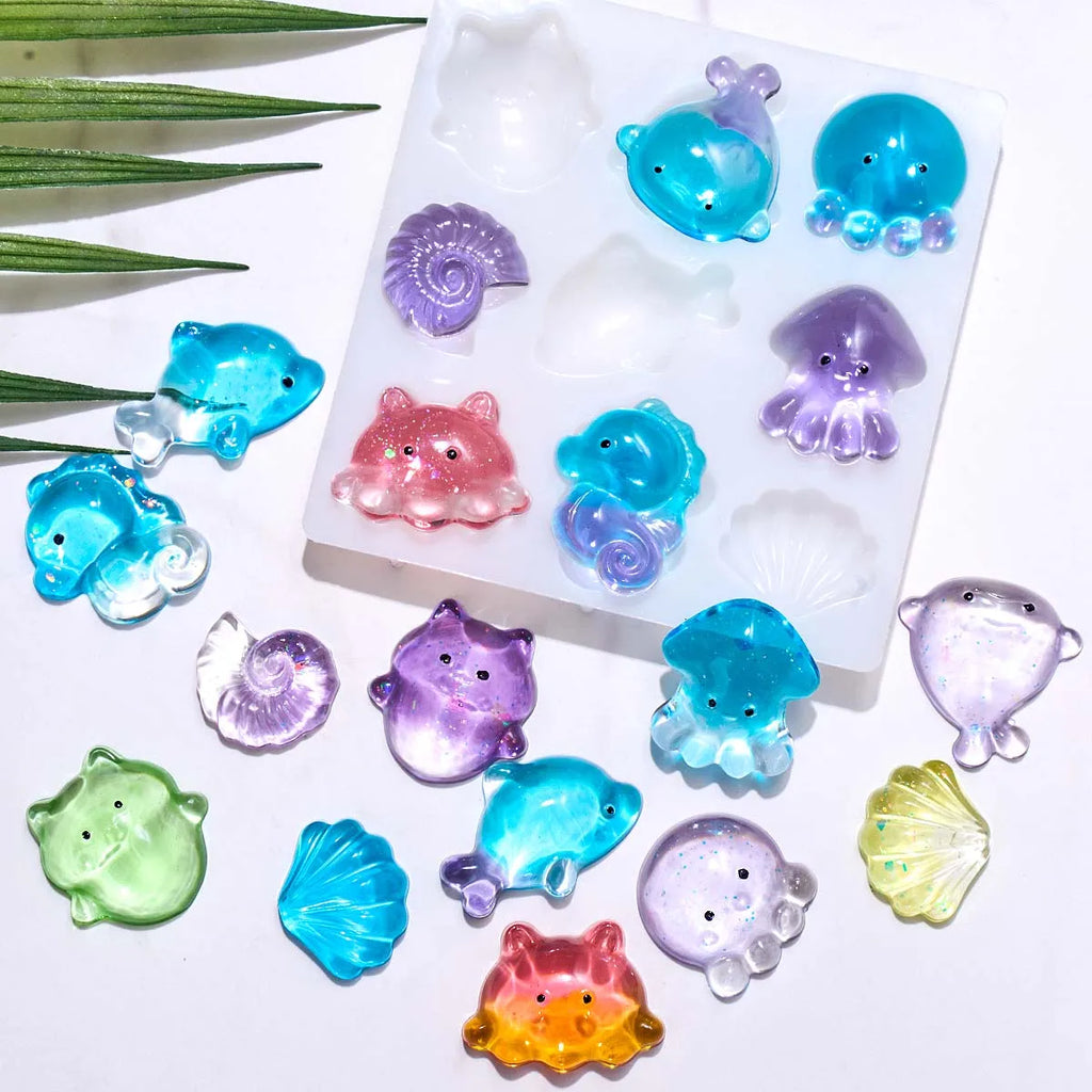 Marella Pebble Sea Creature Silicone Mold