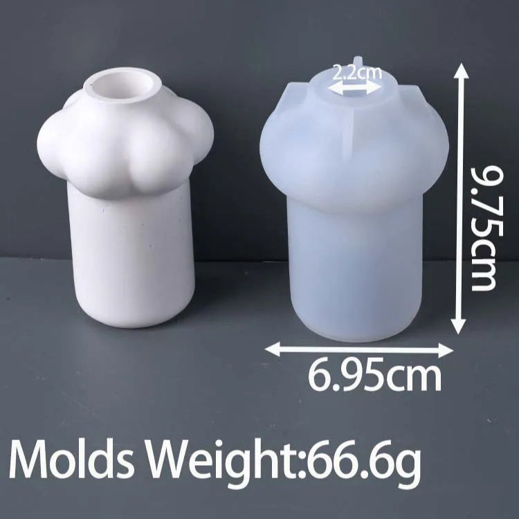 Bubble Cloud Vase Silicone Mold.