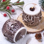 Christmas Reindeer Candle Silicone Mold