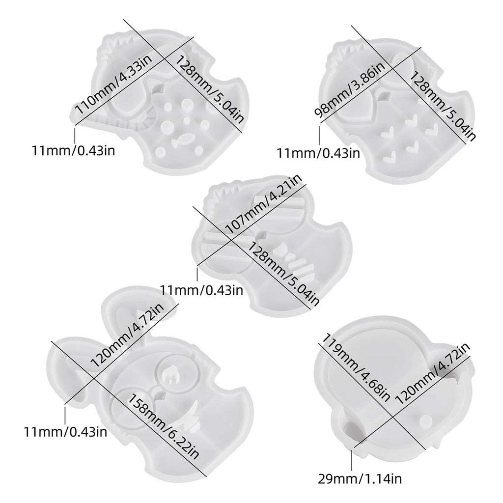 3D Cute Birds Silhouette Lamp Mold.