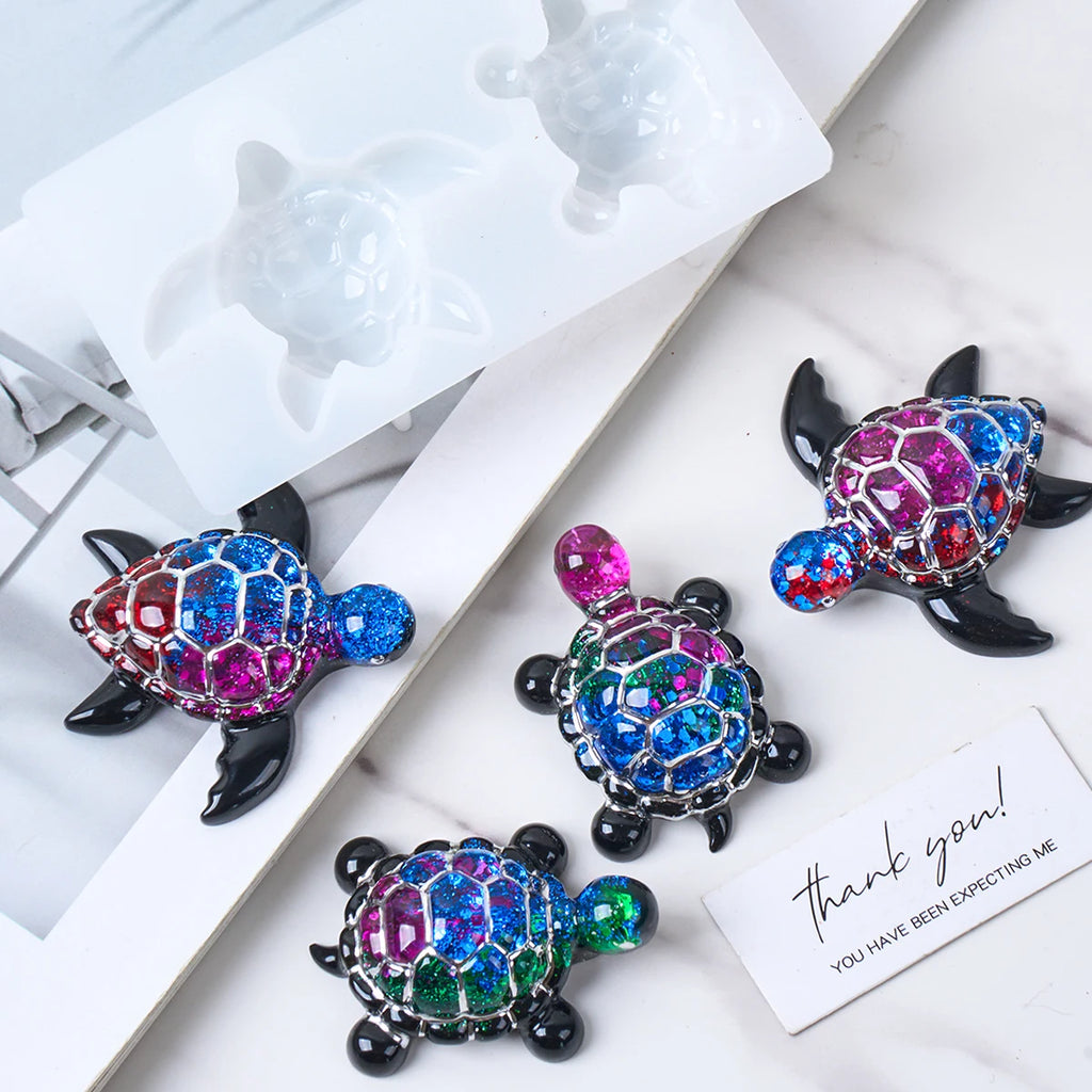 Mini Sea Turtle Silicone Mold for Resin Ornaments