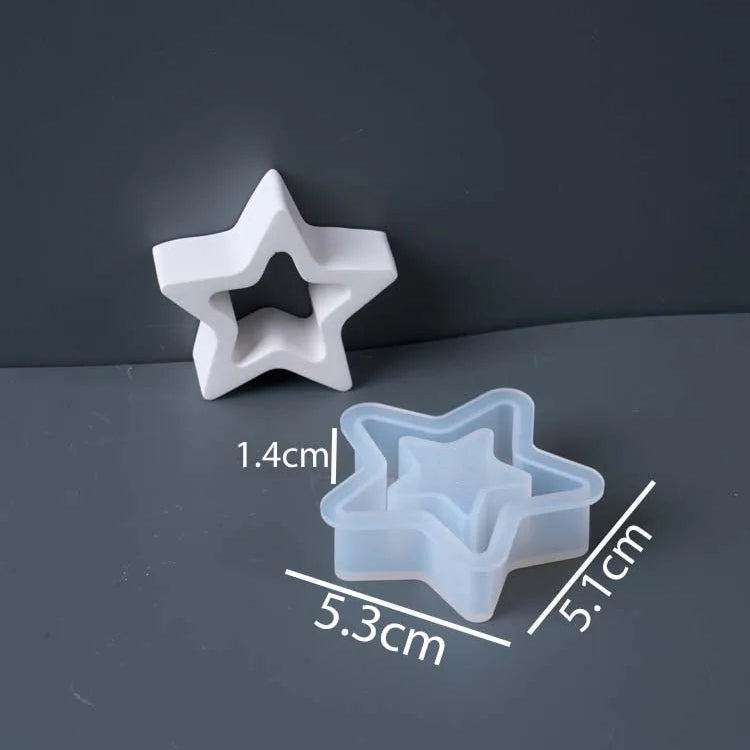 Hollow Star Decor Silicone Mold
