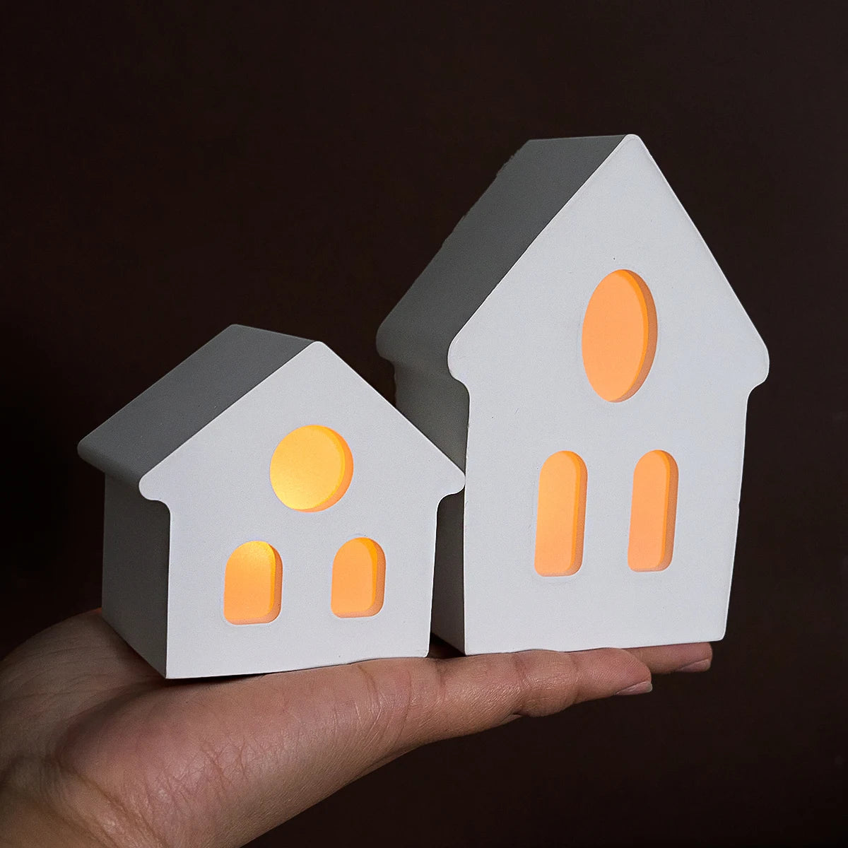 House Shape Candle Holder Silicone Mold.