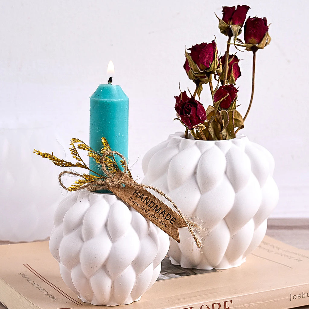 Rotating Raindrops Silicone Vase Mold