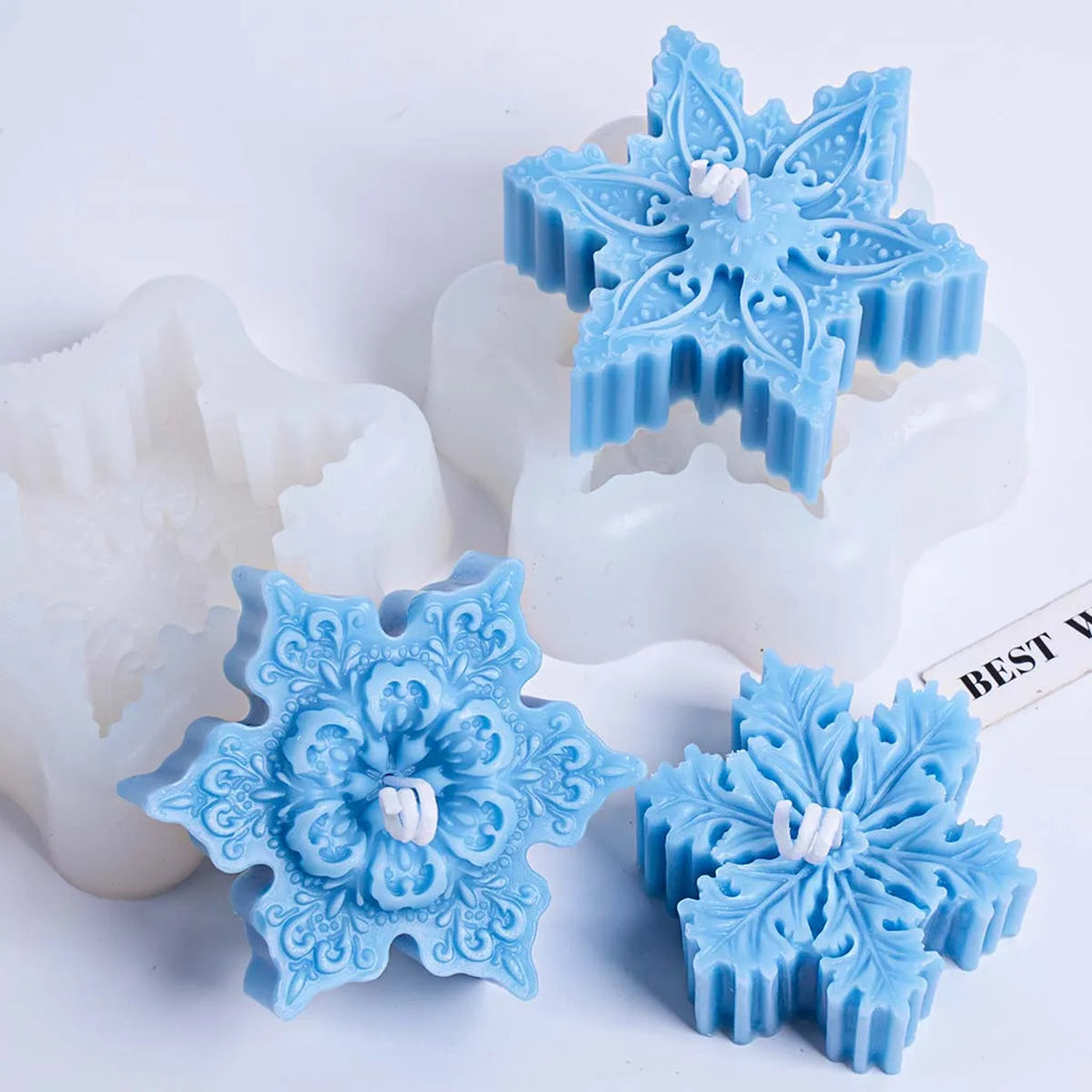 Snowflake Candles Silicone Mold