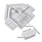 House Window Flower Box Silicone Mold Set for Resin or Plaster Crafts