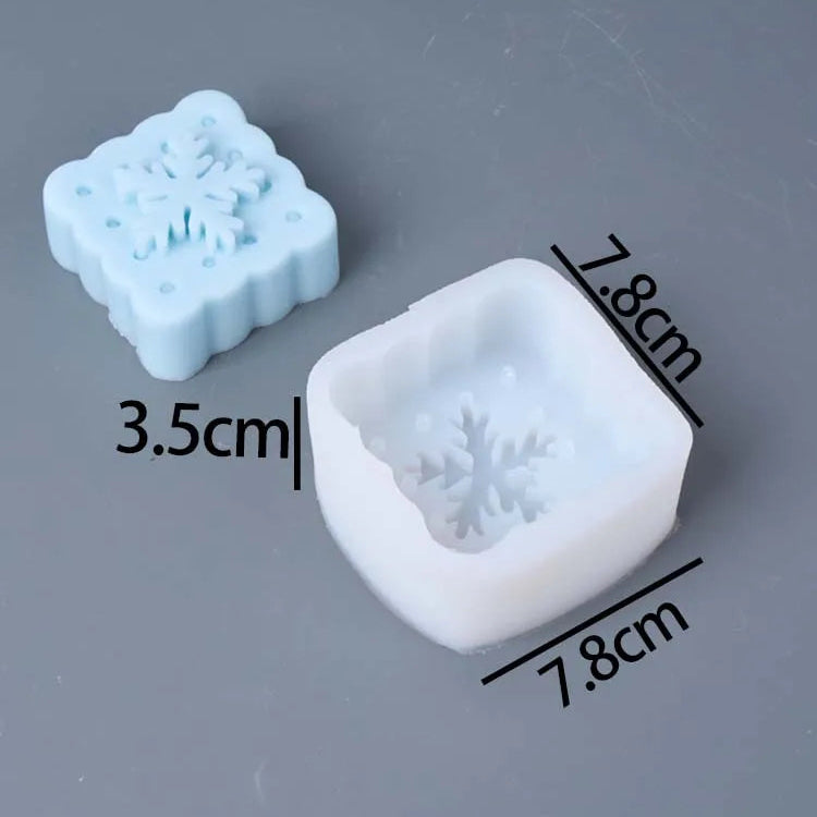 Nivora Snowflake Silicone Candle Mold Style C