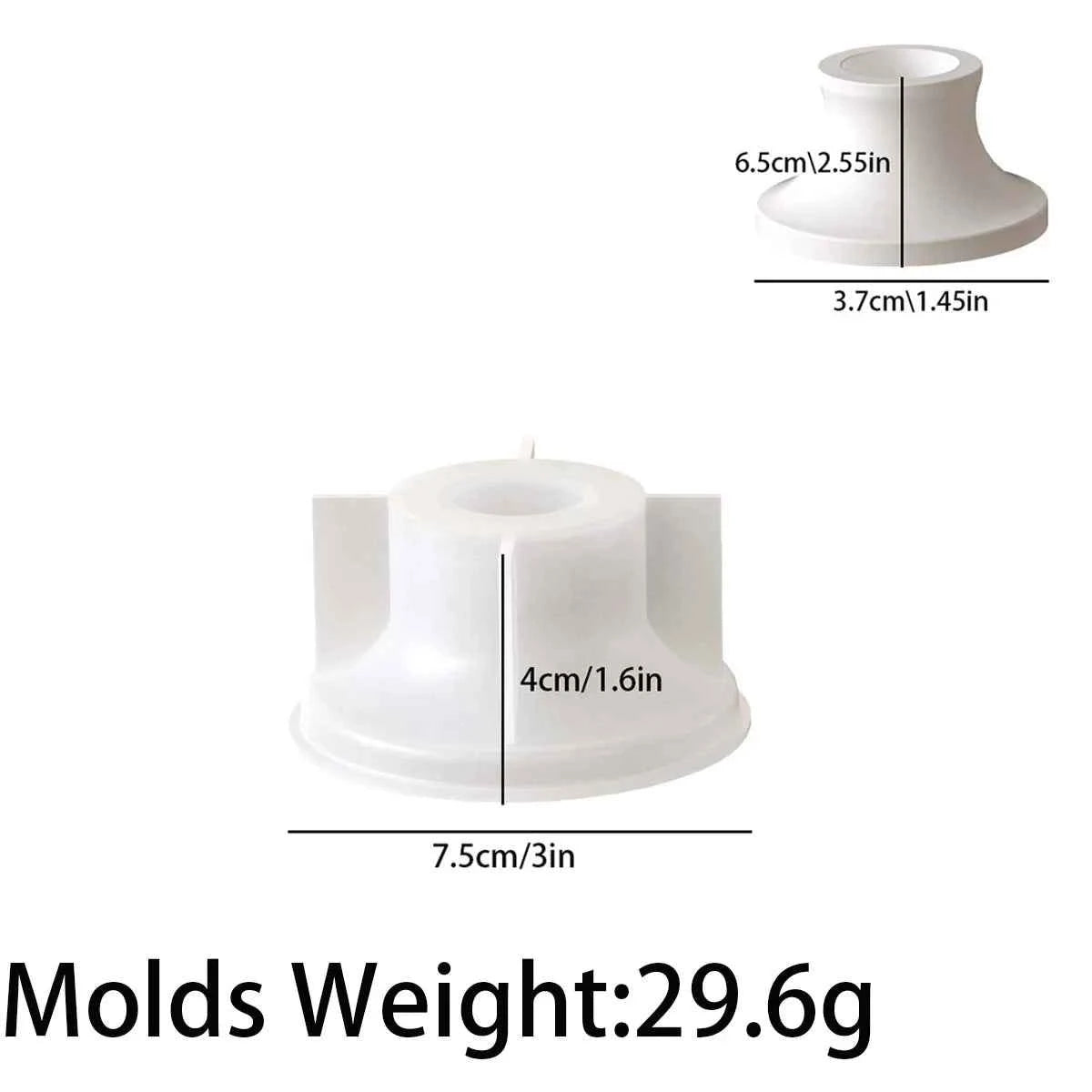 Loriva Heart Tray & Candlestick Silicone Mold Set