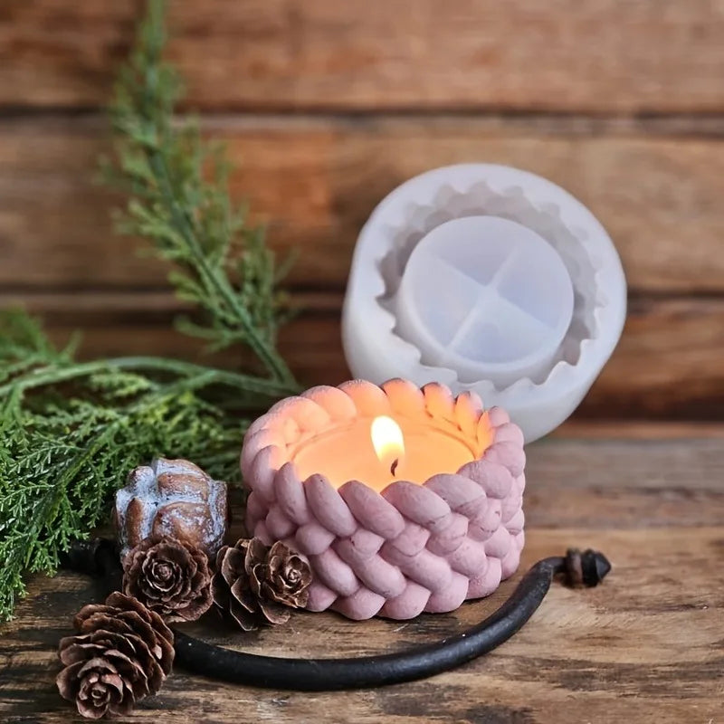 Braided Rope Candle Cup Mold