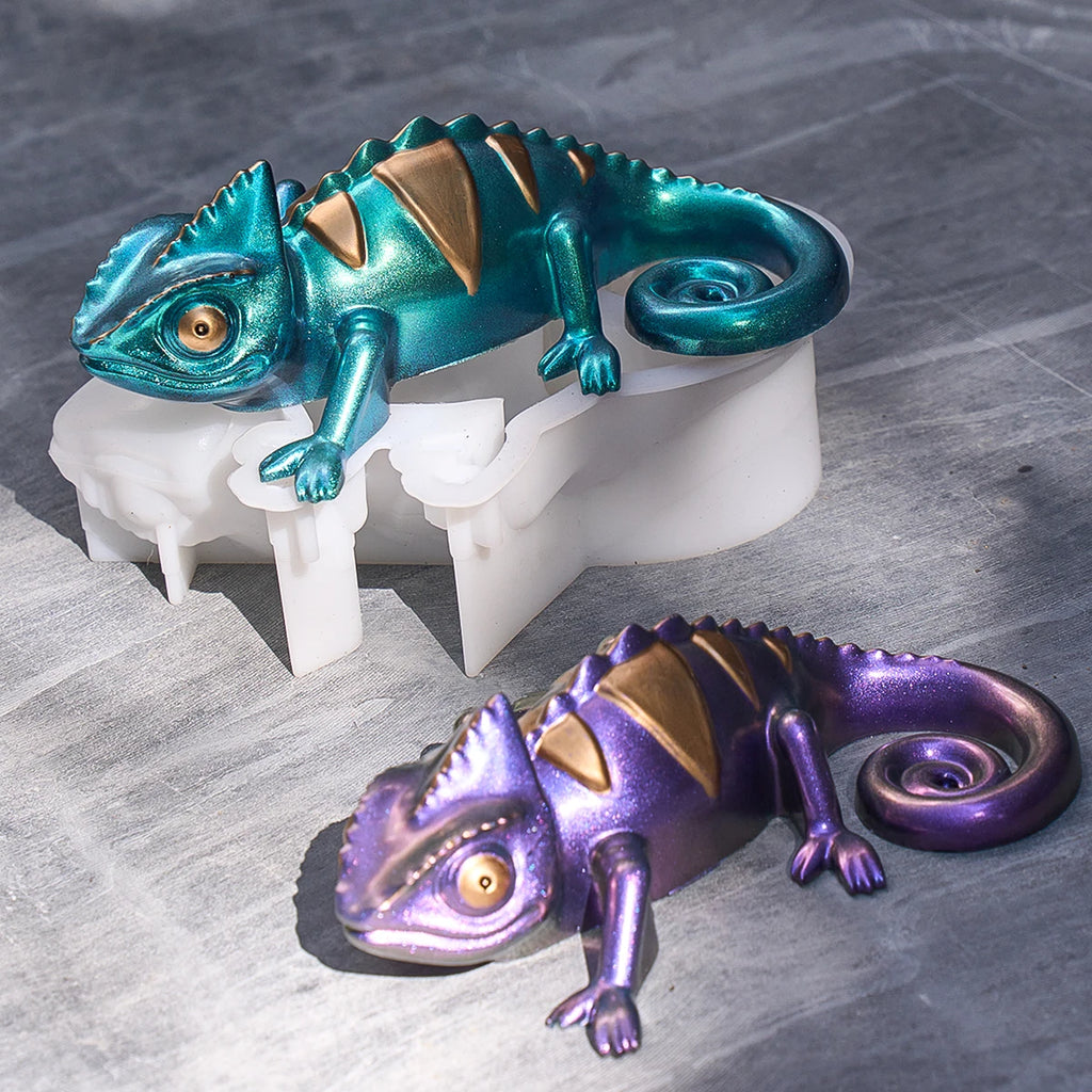 Chameleon Silicone Mold for Resin Casting