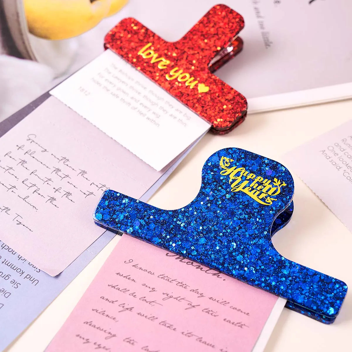 Resin Bookmark Clip Mold with 10pcs Clips