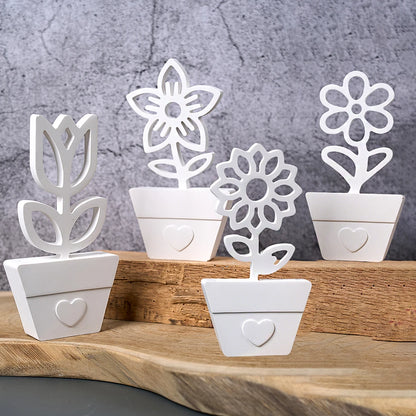 Hollow Floral Planter Ornament Silicone Mold