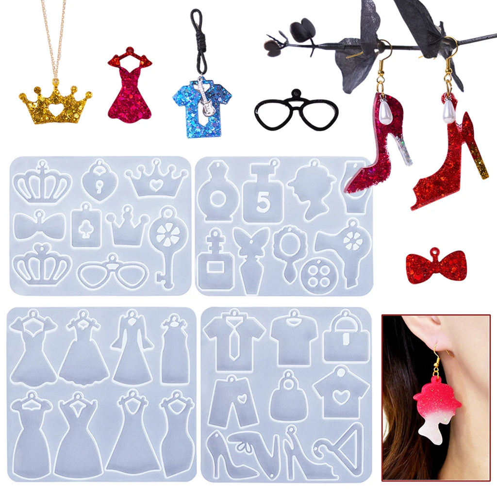 New Pendant Resin Molds - 4 Options