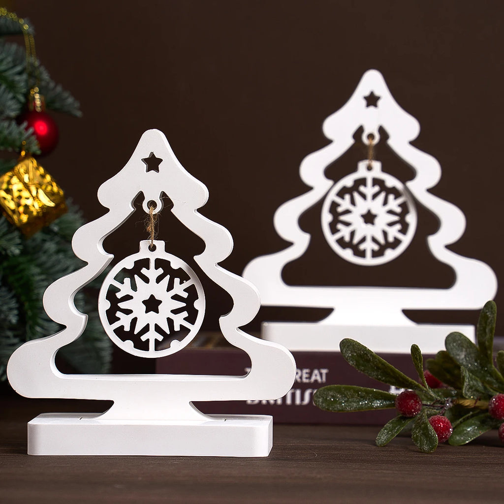 Christmas Tree Silicone Mold with Snowflake Ornament Design