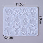Skull Silicone Mold Set for Resin Earrings and Pendants (2pcs)