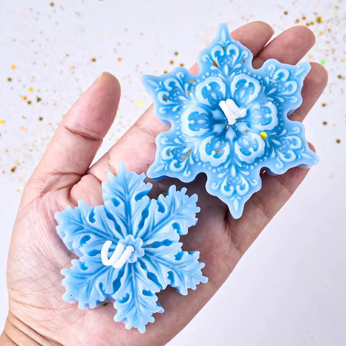 Snowflake Candles Silicone Mold