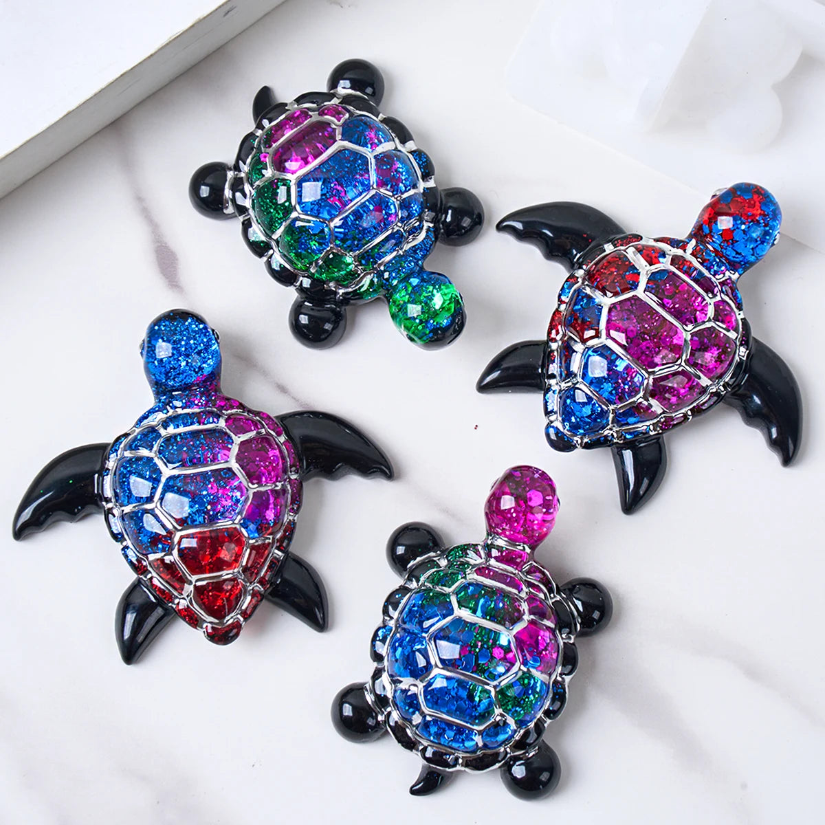 Mini Sea Turtle Silicone Mold for Resin Ornaments