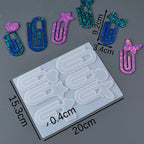 Paper Clip Bookmark Silicone Mold