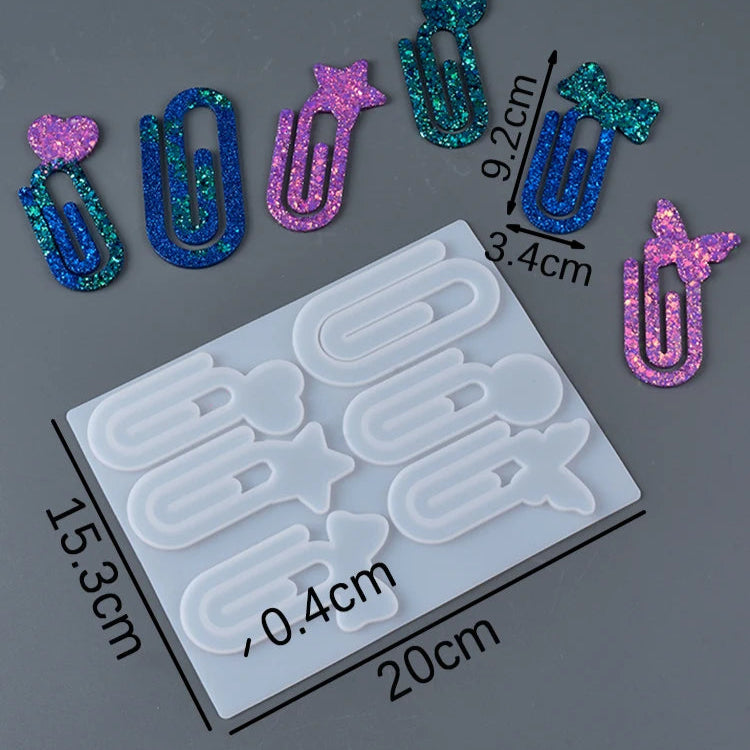 Paper Clip Bookmark Silicone Mold