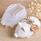 Little Pig Candle Holder Silicone Mold