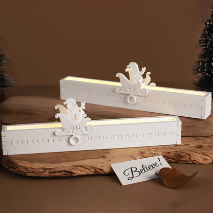Santa Claus Christmas Countdown Light Silicone Mold