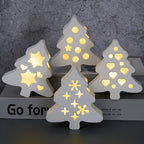 Christmas Tree Silhouette Lamp Silicone Mold.