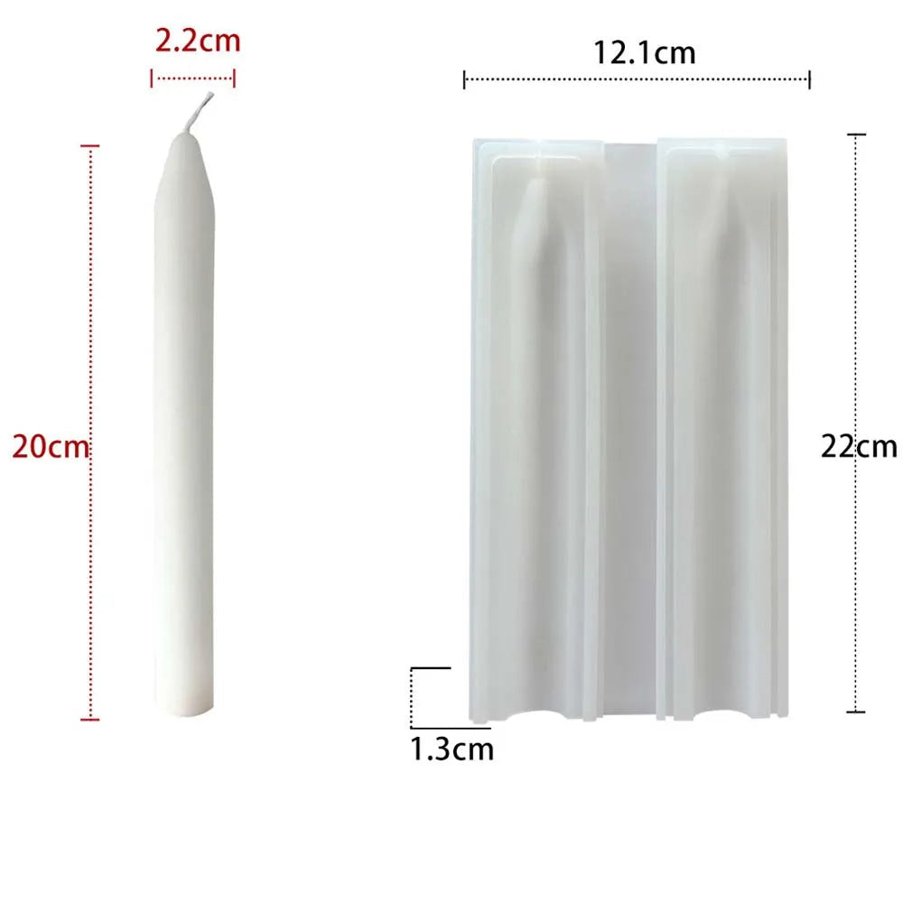 Geometric Rod Candle Mold