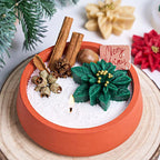 Poinsettia Flower Silicone Mold for Candles