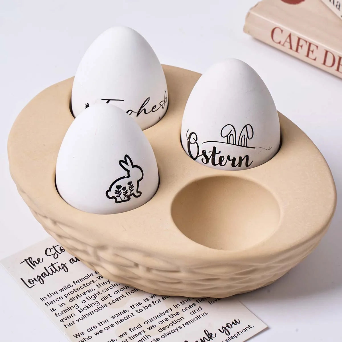 Easter Woven Egg Tray Silicone Mold