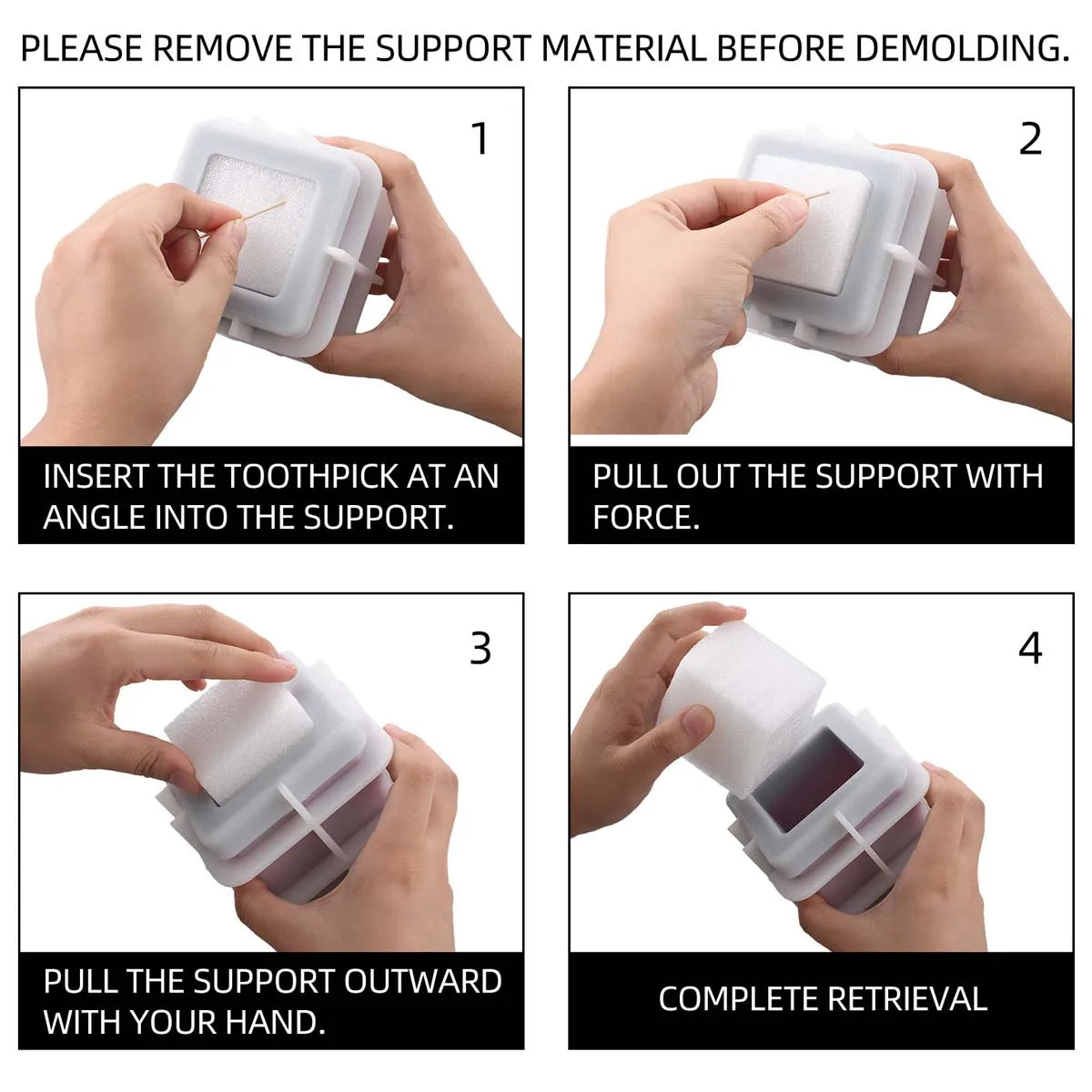 Christmas Chimney Jar Silicone Mold with Lid