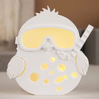 3D Cute Birds Silhouette Lamp Mold.