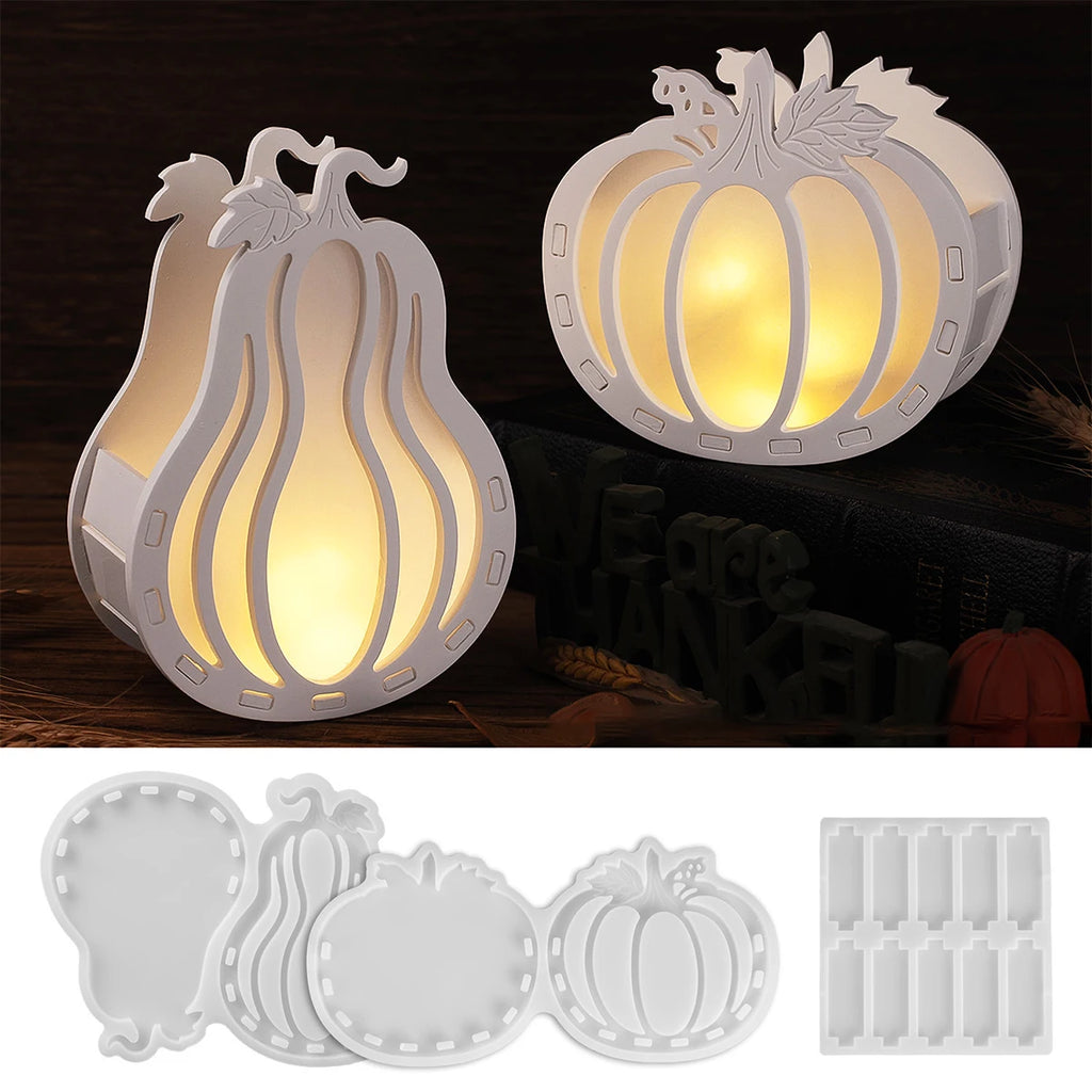 Halloween Pumpkin Silhouette Silicone Mold Set