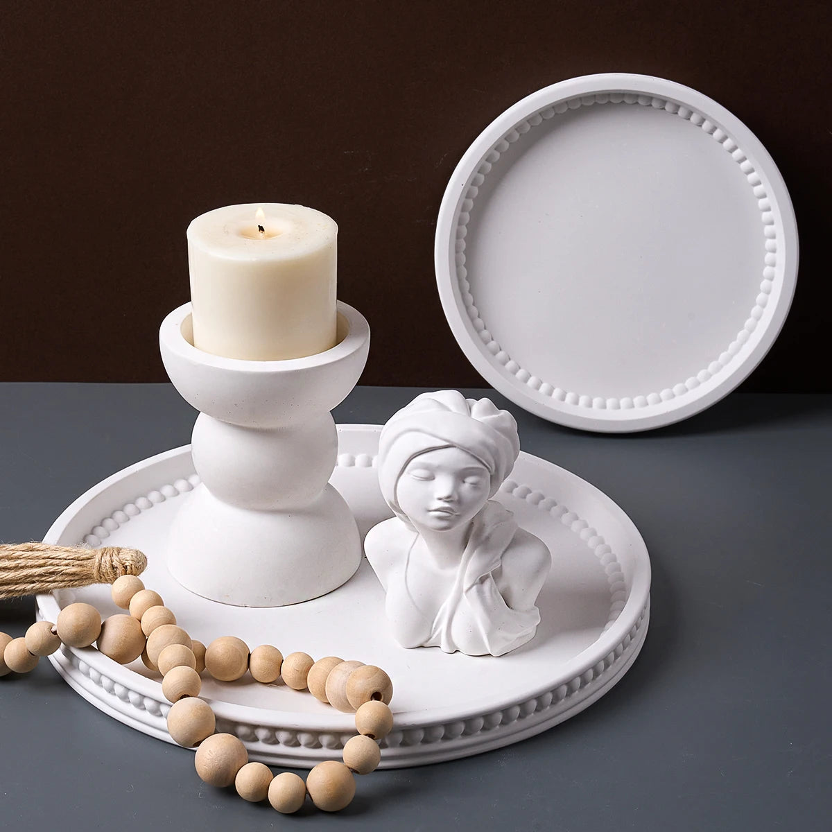 Round Bubble Bead Tray Silicone Mold.