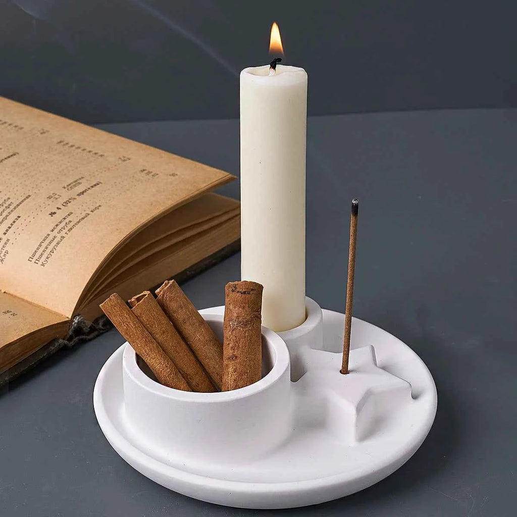 Combination Candle Holder Silicone Mold