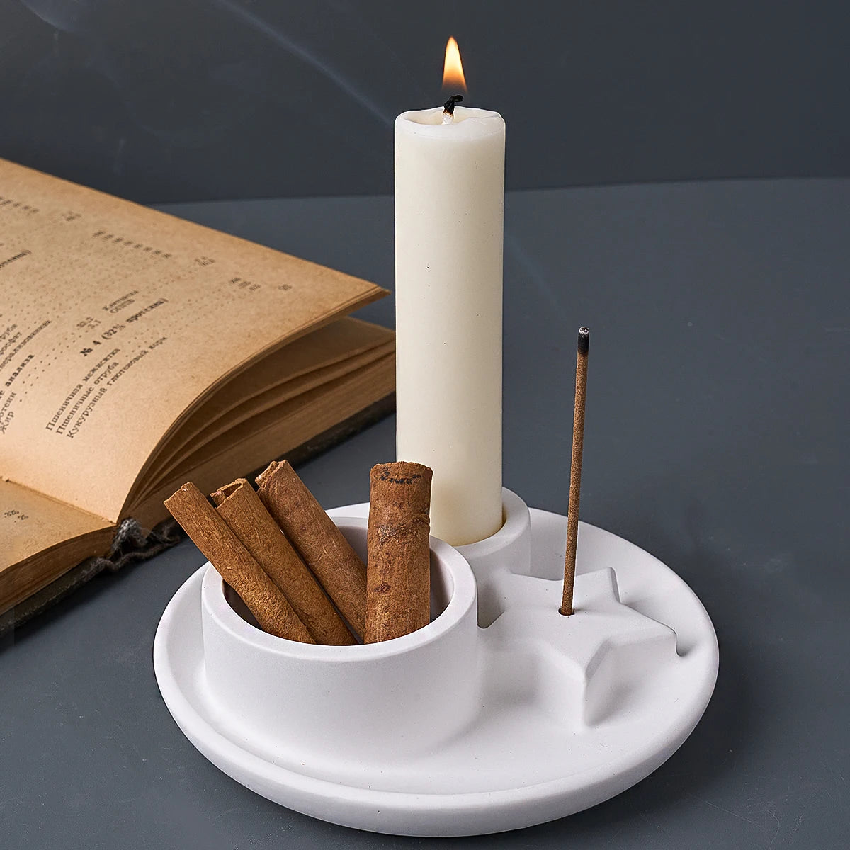 Combination Candle Holder Silicone Mold.