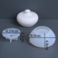 Teapot Jar with Lid Silicone Molds Set