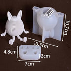 Nini and Nono - The Striped Bunny DIY Figure Silicone Molds Set