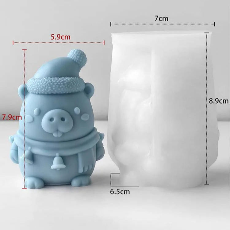 Capybara 3D Silicone Candle Mold